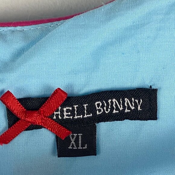 Hell Bunny Angelique Fit & Flare Floral Spring Retro Pin Up Dress Size XL - Picture 4 of 12